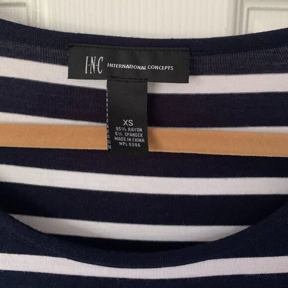 INC peplum 3/4 sleeve top - Picture 2 of 4